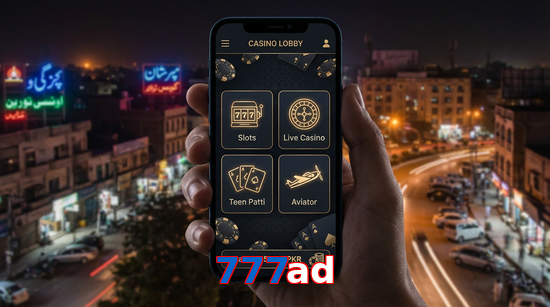Main screen of 777Ad app page for PK players