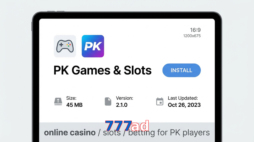 Game list for 777Ad gameapk section